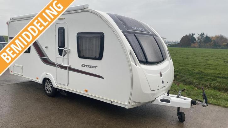 Sprite Cruzer 480 SR *Bemiddeling* met mover en vast bed, Caravans en Kamperen, Caravans, Bedrijf, tot en met 4, 1250 - 1500 kg