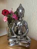 Buddha boeddha decoratie beeldje zilver, Gebruikt, Ophalen of Verzenden