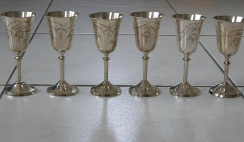 Kelk, Kelkje, ceremonie, inauguratie, wijnglas verzilverd, Verzamelen, Glas en Borrelglaasjes, Gebruikt, Borrel- of Shotglas, Ophalen