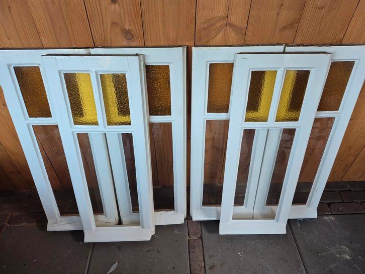 Monumentale ramen uit 1928, Doe-het-zelf en Verbouw, Deuren en Horren, Gebruikt, Buitendeur, Minder dan 200 cm, Glas, Ophalen