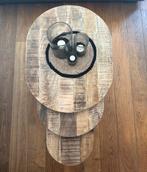 Salontafelset van 3 - Mango - Zware kwaliteit NIEUW, Huis en Inrichting, Tafels | Salontafels, Ophalen, 100 tot 150 cm, Rond, Nieuw