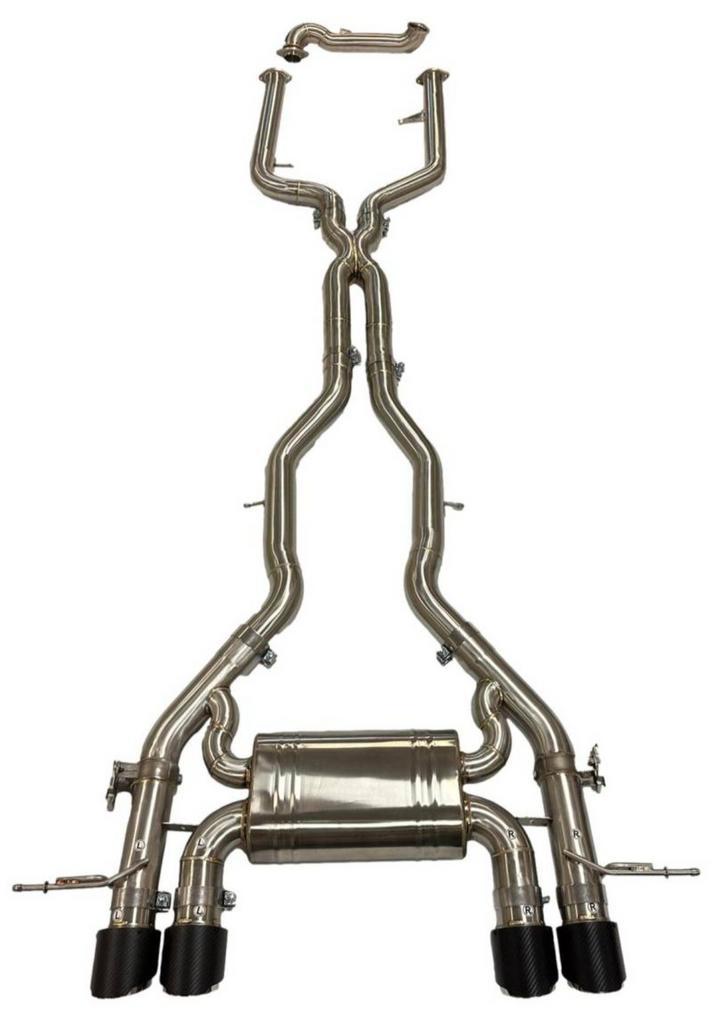 Uitlaat rvs catback kleppensysteem BMW M2 M3 M4 S58 3.0 ZIE, Auto diversen, Tuning en Styling, Ophalen of Verzenden