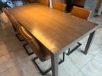 Eettafel Markaz eikenhout 220x100, Huis en Inrichting, Tafels | Eettafels, Ophalen, Eikenhout, 200 cm of meer, 50 tot 100 cm