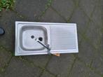 spoelbak RVS 83 x 43, Huis en Inrichting, Keuken | Keukenelementen, Ophalen, Gebruikt, Overige kleuren, 50 tot 100 cm