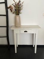 Wit houten sidetable tafeltje, Huis en Inrichting, Ophalen, Gebruikt, 50 tot 100 cm, Landelijk