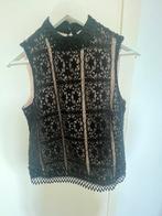 JcSophie zwarte kanten blouse - retrostijl, Ophalen of Verzenden, Zo goed als nieuw, Maat 36 (S), Zwart