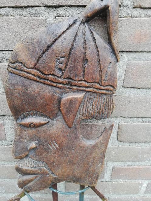 Afrikaanse houtsnijwerk. Reliëf. Zeer oud. Zie detail foto'., Antiek en Kunst, Kunst | Niet-Westerse kunst, Ophalen