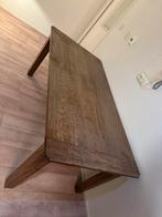 Houten tafel met stoelen, Huis en Inrichting, Ophalen, Gebruikt, 100 tot 150 cm, Eikenhout