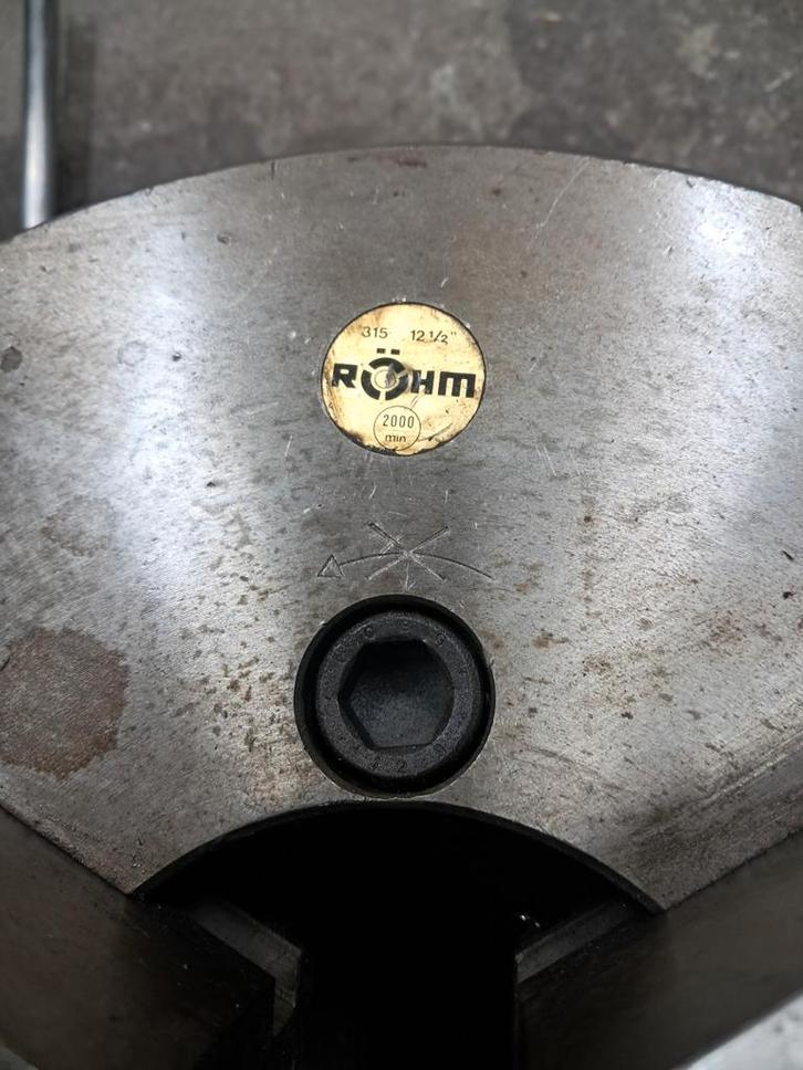 RÖHM 315  Draaibank Klauwplaat doorlaat 104, Doe-het-zelf en Verbouw, Draaibanken, Zo goed als nieuw, Metaaldraaibank, Ophalen of Verzenden