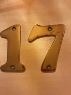 Gouden Huisnummers 1 en 7, Ophalen of Verzenden, Gebruikt