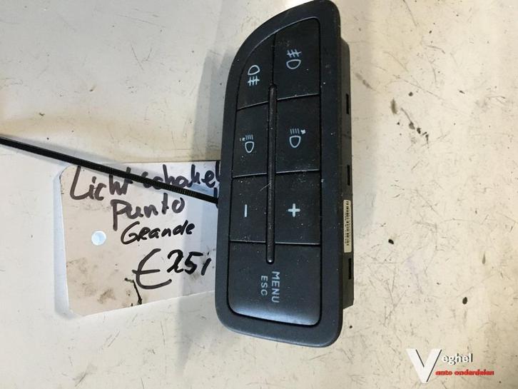 Fiat Grande Punto 1.4 2007 Lichtschakelaar, Auto-onderdelen, Dashboard en Schakelaars, Gebruikt, Ophalen of Verzenden