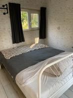 Bed, Huis en Inrichting, Ophalen, Gebruikt, Wit, Tweepersoons