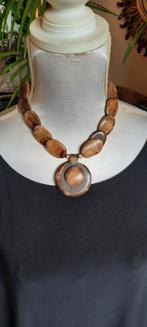 Antieke etnische berber ketting van hoorn., Sieraden, Tassen en Uiterlijk, Kettingen, Ophalen of Verzenden, Zo goed als nieuw