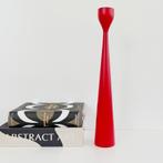 vintage KANDELAAR Freemover rood Zweeds design Scandinavisch, Ophalen of Verzenden, Zo goed als nieuw, Rood, Hout