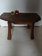 Vintage jaren 60 boomstam tafeltje, Ophalen of Verzenden, Gebruikt, Rechthoekig, Minder dan 50 cm