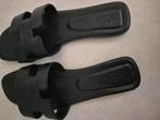 Hermes slippers mt 39.5, Ophalen, Nieuw, Zwart