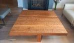 Linteloo Lowtide Salontafel 140x140 Roderick Vos, Ophalen, Eikenhout, Vierkant, Zo goed als nieuw