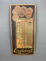 Vintage Englebert blikken bandenspanning tabel jaren ‘25 ‘35, Ophalen of Verzenden