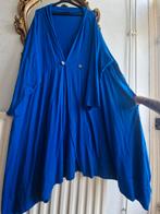 Exelle kobaltblauw viscose super wijd a lijn vest met koordj, Exelle, Blauw, Trui of Vest, Ophalen of Verzenden