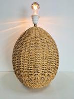 Vintage Boho tafellamp rope Scandinavisch design ’70 Japandi, Huis en Inrichting, Lampen | Tafellampen, Minder dan 50 cm, Gebruikt