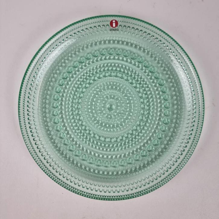 Iittala Kastehelmi light green bord 17cm, Antiek en Kunst, Kunst | Designobjecten, Ophalen