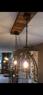 Stoere Eetkamerlampen - Industrieel Design zonder houtwerk, Huis en Inrichting, Lampen | Hanglampen, Gebruikt, 50 tot 75 cm, Ophalen of Verzenden