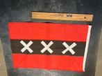 Vlag Amsterdam 28x46 vlagje banner, Diversen, Vlaggen en Wimpels, Ophalen of Verzenden, Zo goed als nieuw