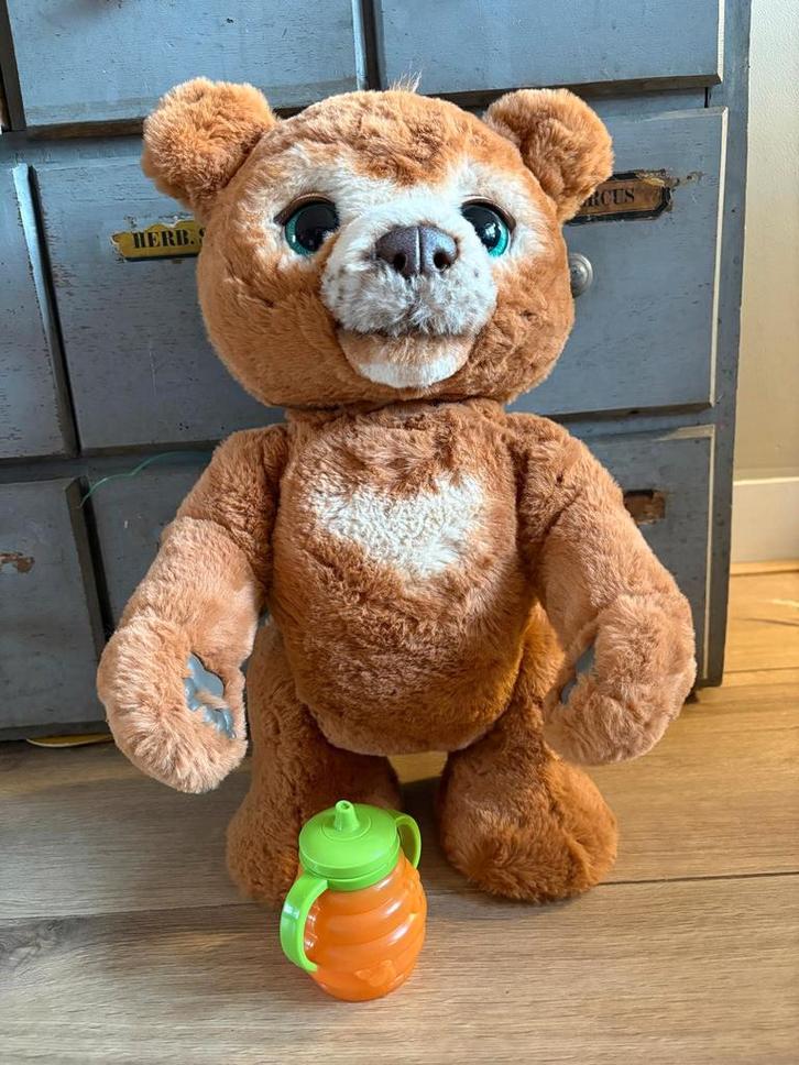 FurReal Cubby de Beer, Kinderen en Baby's, Speelgoed | Knuffels en Pluche, Zo goed als nieuw, Beer, Ophalen