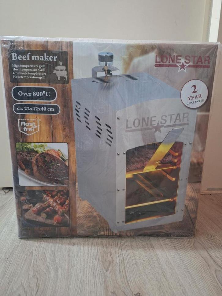 Lone Star Beef Maker Grill - Nieuw in doos!, Tuin en Terras, Elektrische barbecues, Nieuw, Ophalen of Verzenden