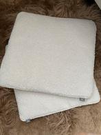 Eichholtz 2 x kussen kussens bouclé crème boucléstof, Ophalen of Verzenden, Vierkant