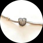 Pandora pave Hart 791052CZ / retired zirkonia. (W), Pandora, Ophalen of Verzenden, Zo goed als nieuw, 1 bedel