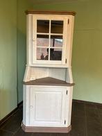 Antiek Hoekkastje met Glazen Deur, Antiek en Kunst, Antiek | Meubels | Kasten, Ophalen of Verzenden