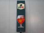 LIEVE BIER EMAILLE RECLAMEBORD, Verzamelen, Biermerken, Ophalen, Zo goed als nieuw, Reclamebord, Plaat of Schild, Overige merken
