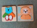 Allereerste houten Puzzels - Beer en Zeehond, Ophalen of Verzenden, Zo goed als nieuw, Van hout, Minder dan 10 stukjes
