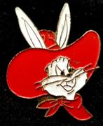 Bugs Bunnies pin met rode hoed, Nieuw, Figuurtje, Speldje of Pin, Verzenden