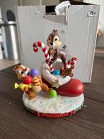 Disney RETIRED knabbel en babbel kerst beeldje, Ophalen of Verzenden, Winnie de Poeh of vrienden, Zo goed als nieuw, Beeldje of Figuurtje