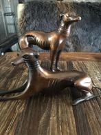 2 windhonden hond whippet greyhound beeldjes, Antiek en Kunst, Ophalen of Verzenden