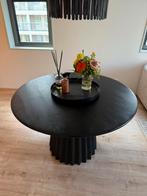 Mangohout ronde tafel. Diameter 120cm. Zwart, Huis en Inrichting, Tafels | Salontafels, Ophalen, 100 tot 150 cm, Rond, Zo goed als nieuw