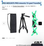 PRO-MOUNTS PRO-mounts Tri-pod Traveller, Audio, Tv en Foto, Fotografie | Statieven en Balhoofden, Overige typen, Ophalen of Verzenden