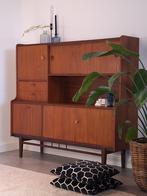 Vintage Mid-Century Highboard kast jaren 60, Huis en Inrichting, Kasten | Dressoirs, Ophalen, Gebruikt, 100 tot 150 cm, .