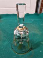 tafelbel kristal 50 jaar met bladgoud, Ophalen of Verzenden, 'T Olde Gre-j, Info@toldegrej.nl, Endepoelstraat 20f Didam