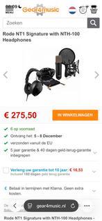 Rode NT1 Signature opnameset, Ophalen of Verzenden, Zo goed als nieuw, Overige aantallen, Overige merken