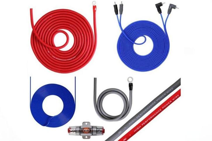 20mm2 AIV flexibele kabelset voor de versterker / subwoofer, Auto diversen, Autospeakers, Nieuw, Ophalen of Verzenden