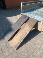 2x zeer stevige rijplaat voor aanhanger 30x130cm, Auto diversen, Ophalen, Gebruikt