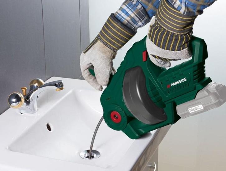 Verstoppingset riool ontstoppings set huren, Doe-het-zelf en Verbouw, Gereedschap | Overige machines, Zo goed als nieuw, Ophalen