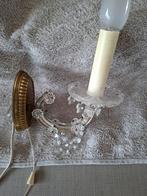 Antiek brocante kroonluchter wandlamp, Ophalen of Verzenden