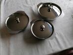 Vintage RVS Serveerschalen Set, Antiek en Kunst, Ophalen of Verzenden