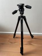 Manfrotto 055XDB staties met 3-weg kop en tas, Audio, Tv en Foto, Fotografie | Statieven en Balhoofden, Ophalen, Driepoot, Zo goed als nieuw