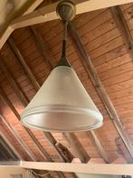 Ouderwetse schoollamp, Ophalen, Gebruikt, Glas, Minder dan 50 cm