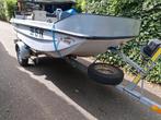 Leuke vis/toerboot met 20pk 4takt en trailer!!!, Watersport en Boten, 10 tot 30 pk, Gebruikt, Ophalen of Verzenden, 3 tot 6 meter